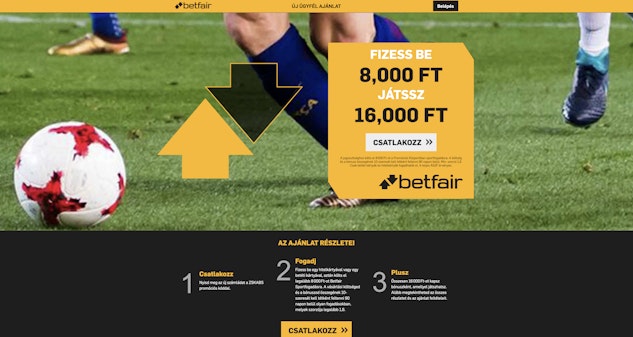 Betfair bonusz