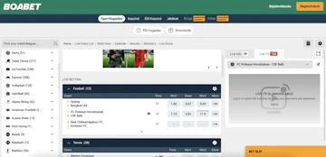 Boabet sportfogadas screenshot