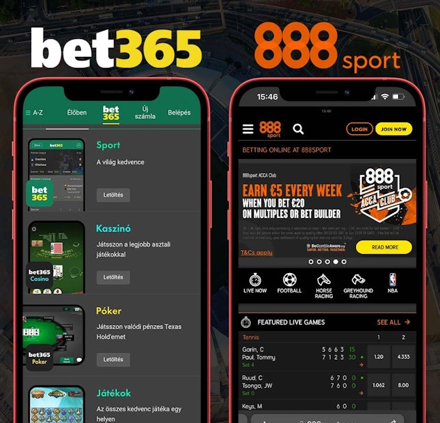 Van 888sport vagy bet365 alkalmazas