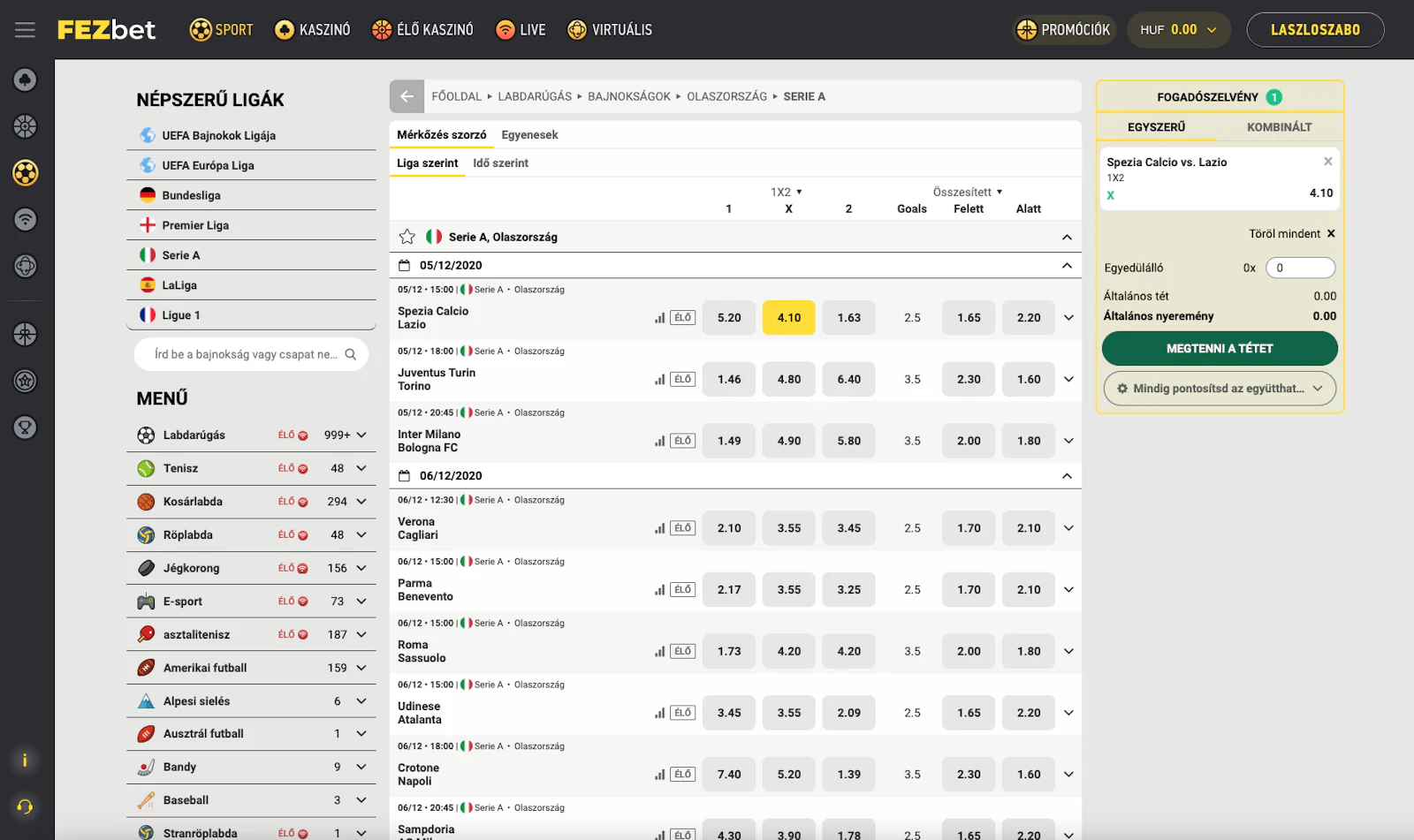 Fezbet Sportfogadás