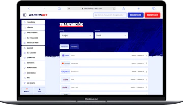 Bankonbet befizetés laptop screen