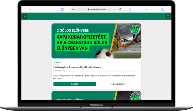 BoaBet CashBack bónusz