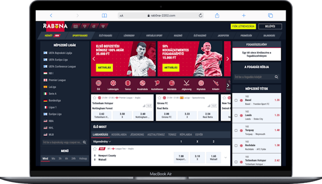 Rabona hp screenshot