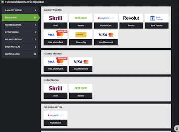 Betlabel befizetési rendszerek